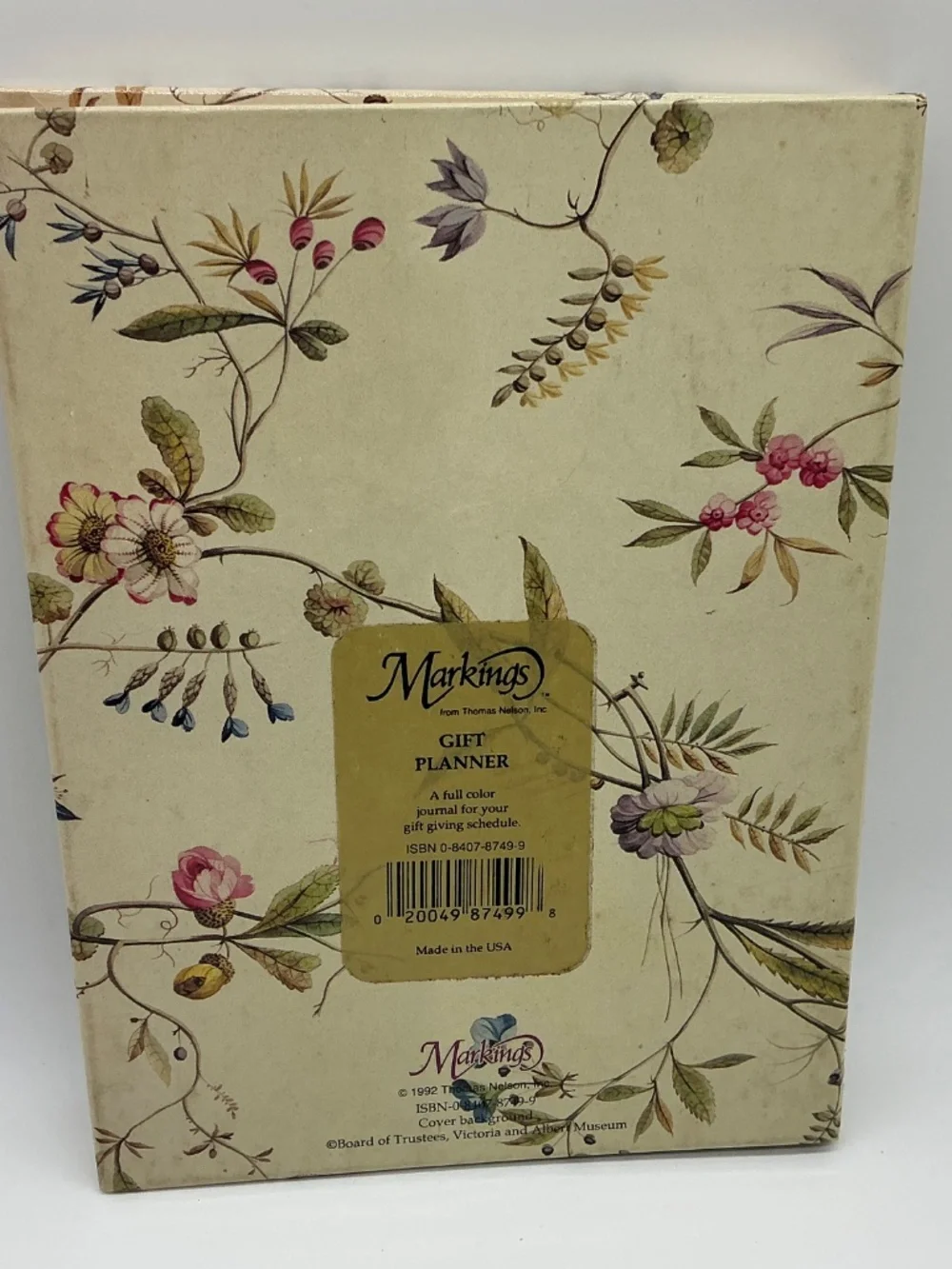 Vintage Gift Planner Notebook Journal